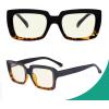imageEyekepper Square Computer Reading Glasses  Blue Light Filter Readers Women  UV420 Protection Oversized Reading Glasses  Transparent 150BlackTortoisebb40 Lens