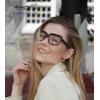 imageEyekepper Square Computer Reading Glasses  Blue Light Filter Readers Women  UV420 Protection Oversized Reading Glasses  Transparent 150BlackTortoisebb40 Lens