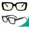 imageEyekepper Square Computer Reading Glasses  Blue Light Filter Readers Women  UV420 Protection Oversized Reading Glasses  Transparent 150Blackbb40 Lens