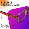 imageEyekepper Square Computer Reading Glasses  Blue Light Filter Readers Women  UV420 Protection Oversized Reading Glasses  Transparent 150Tortoisebb40 Lens
