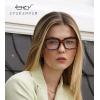 imageEyekepper Square Computer Reading Glasses  Blue Light Filter Readers Women  UV420 Protection Oversized Reading Glasses  Transparent 150Tortoisebb40 Lens