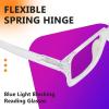 imageEyekepper Square Computer Reading Glasses  Blue Light Filter Readers Women  UV420 Protection Oversized Reading Glasses  Transparent 150Transparentbb40 Lens