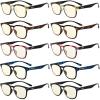 imageEyekepper 4Pack Fashion Reading Glasses Blue Light Blocking Oversized Computer Glasses Readers Women 17510 Pack Mix  Cg079