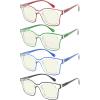 imageEyekepper 5Pack Reading Glasses Women Chic Readers Double ColorBlue Light Blocking Reading Glasses