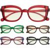 imageEyekepper 5pack Reading Glasses Blue Light Blocking Women Stylish Readers5 Pack Mix Colora