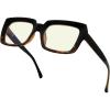 imageEyekepper Square Computer Reading Glasses  Blue Light Filter Readers Women  UV420 Protection Oversized Reading Glasses  Transparent 150BlackTortoisebb40 Lens