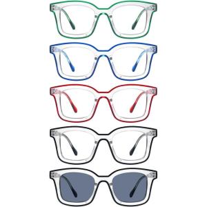 imageEyekepper 5Pack Reading Glasses Women Chic Readers Double Color5pcsmix