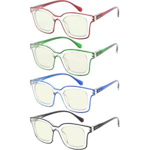 imageEyekepper 5Pack Reading Glasses Women Chic Readers Double ColorBlue Light Blocking Reading Glasses