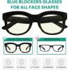 imageEyekepper 4Pack Design Reading Glasses Blue Light Blocking Oversized Computer Glasses Readers Women 12512 Pack Mix  Uv2013