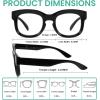imageEyekepper 4Pack Design Reading Glasses Blue Light Blocking Oversized Computer Glasses Readers Women 12512 Pack Mix  Uv2013