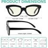 imageEyekepper 4Pack Design Reading Glasses Blue Light Blocking Oversized Computer Glasses Readers Women 12512 Pack Mix  Uv2102