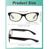 imageEyekepper 4Pack Design Reading Glasses Blue Light Blocking Oversized Computer Glasses Readers Women 12512 Pack Mix  Uvr011