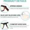 imageEyekepper 4Pack Design Reading Glasses Blue Light Blocking Oversized Computer Glasses Readers Women 12512 Pack Mix  Uvr080
