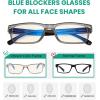 imageEyekepper 4Pack Design Reading Glasses Blue Light Blocking Oversized Computer Glasses Readers Women 12512 Pack Mix  Uvr108