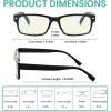 imageEyekepper 4Pack Design Reading Glasses Blue Light Blocking Oversized Computer Glasses Readers Women 12512 Pack Mix  Uvr108