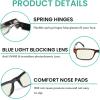imageEyekepper 4Pack Design Reading Glasses Blue Light Blocking Oversized Computer Glasses Readers Women 12512 Pack Mix  Uvr108