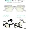 imageEyekepper 4Pack Design Reading Glasses Blue Light Blocking Oversized Computer Glasses Readers Women 12512 Pack Mix  Uvr2002