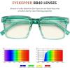 imageEyekepper 4Pack Design Reading Glasses Blue Light Blocking Oversized Computer Glasses Readers Women 125Ablue Light Blocking Reading Glasses