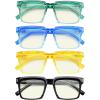 imageEyekepper 4Pack Design Reading Glasses Blue Light Blocking Oversized Computer Glasses Readers Women 125Ablue Light Blocking Reading Glasses