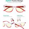 imageEyekepper 4pack Reading Glasses Blue Light Blocking Square Computer Glasses Readers Women 3012 Pack Mix  Uv2114