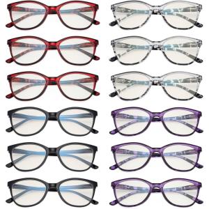 imageEyekepper 4pack Reading Glasses Blue Light Blocking Square Computer Glasses Readers Women 3012 Pack Mix  Uvfh1570