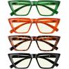 imageEyekepper 4pack Reading Glasses Blue Light Blocking Women Cat Eye Readers4 Pack Mix Color
