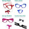 imageEyekepper 4pack Reading Glasses Blue Light Blocking for Women Bling Design Cateye Readers 2005 Pack Mix Color