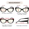 imageEyekepper 4pack Reading Glasses Blue Light Blocking for Women Bling Design Cateye Readers 200Blue Light Blocking Reading Glasses
