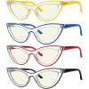 imageEyekepper 5pack Cat Eye Reading Glasses for Women Retro Cute Readers4 Pack Mixedcolor Blue Light Blocking Reading Glasses