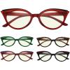 imageEyekepper 5pack Cat Eye Reading Glasses Blue Light Blocking Cute Reader for Women 15