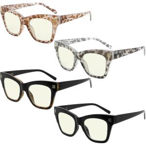 imageEyekepper 5Pack Cateye Reading Glasses for Women Stylish ReadersBlue Light Blocking Reading Glasses