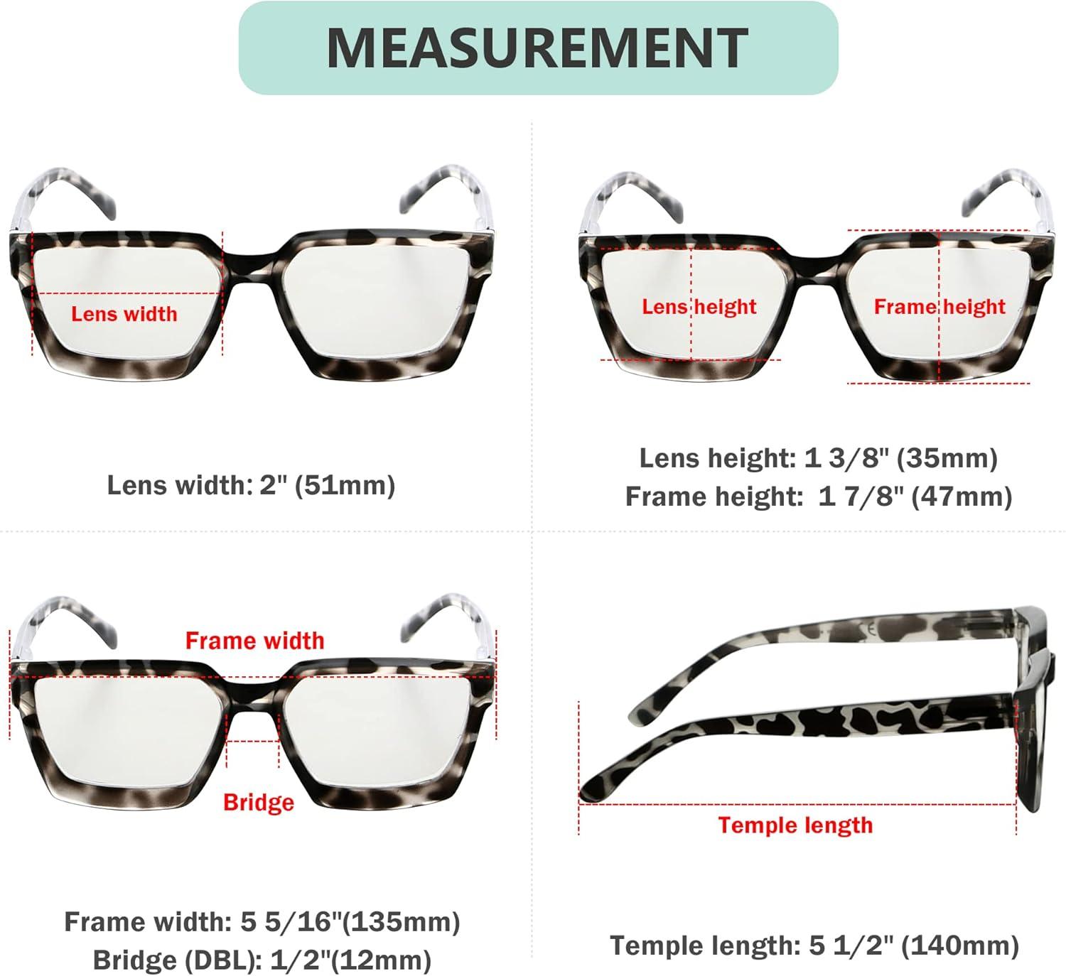 imageEyekepper Multifocus Progressive Computer Readers Women  Noline Trifocal Reading Glasses Blue Light Filter Oversize Frame  Tortoise 150GreyTortoise