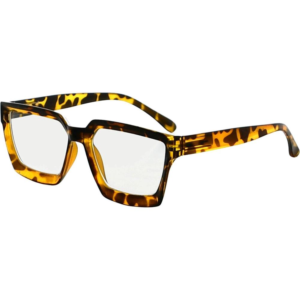 imageEyekepper Multifocus Progressive Computer Readers Women  Noline Trifocal Reading Glasses Blue Light Filter Oversize Frame  Tortoise 150Tortoise