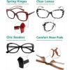 imageEyekepper 4Pack Reading Glasses Blue Light Blocking Oversized Computer Glasses Readers Women 104pcsmix