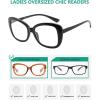imageEyekepper 4Pack Reading Glasses Blue Light Blocking Oversized Computer Glasses Readers Women 104pcsmix