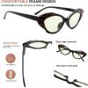 imageEyekepper 4pack Reading Glasses Blue Light Blocking Women Small Lens Cateye Readers 125