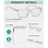 imageEyekepper Multifocus Progressive Computer Readers Women  Noline Trifocal Reading Glasses Blue Light Filter Oversize Frame  GreyTortoise 100Transparent