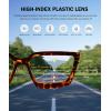 imageEyekepper Multifocus Progressive Computer Readers Women  Noline Trifocal Reading Glasses Blue Light Filter Oversize Frame  Tortoise 150Tortoise