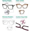 imageEyekepper Oversized Reading Glasses for Women Fashion Readers5 Pack Mix Color