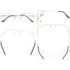 imageEyekepper UV Protection Progressive Reading Glasses 3 Levels Multifocus Readers Men Women Bendable Memory Frame Black 100M1704 Gold