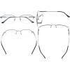 imageEyekepper UV Protection Progressive Reading Glasses 3 Levels Multifocus Readers Men Women Bendable Memory Frame Black 100M1704 Gunmetal