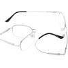 imageEyekepper UV Protection Progressive Reading Glasses 3 Levels Multifocus Readers Men Women Bendable Memory Frame Black 100M1704 Silver