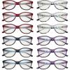 imageEyekepper 4pack Reading Glasses for Women Blue Light Blocking Square Computer Readers 15012 Pack Mix  Uvfh1570
