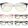 imageEyekepper 5pack Blue Light Filter Glasses Women  Fashion Computer Reading Glasses 175