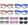 imageEyekepper Oversized Reading Glasses for Women Fashion Readers10 Pack Mix  R2123