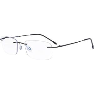 imageEyekepper Frameless Progressive Reading Glasses Rimless Multifocus Readers with Blue Light Filter UV Protection Reader Men Women  Black300Black