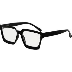 imageEyekepper Multifocus Progressive Computer Readers Women  Noline Trifocal Reading Glasses Blue Light Filter Oversize Frame  GreyTortoise 100Black