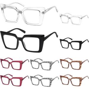 imageEyekepper Oversized Reading Glasses for Women Fashion Readers10 Pack Mix