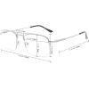 imageEyekepper 3 Levels Vision Multifocus Reading Glasses UV Protection Progressive Readers Men Women Bendable Memory FrameM1706 Black