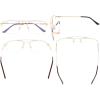 imageEyekepper 3 Levels Vision Multifocus Reading Glasses UV Protection Progressive Readers Men Women Bendable Memory FrameM1706 Gold